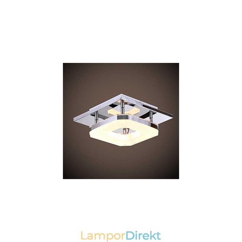 Akryl Flush Mount 1 Ljus Modern Akryl Galvanisering Rostfritt Stål