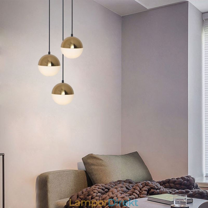 Nordic Ball Cluster Pendelljus Modern Kreativ Rund Form Lampbelysning
