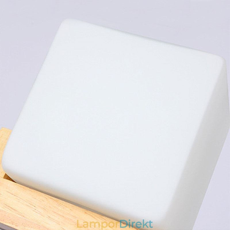 Nordic Wood Pendelljus Glas Lampskärm Ljuskrona