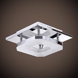 Akryl Flush Mount 1 Ljus Modern Akryl Galvanisering Rostfritt Stål