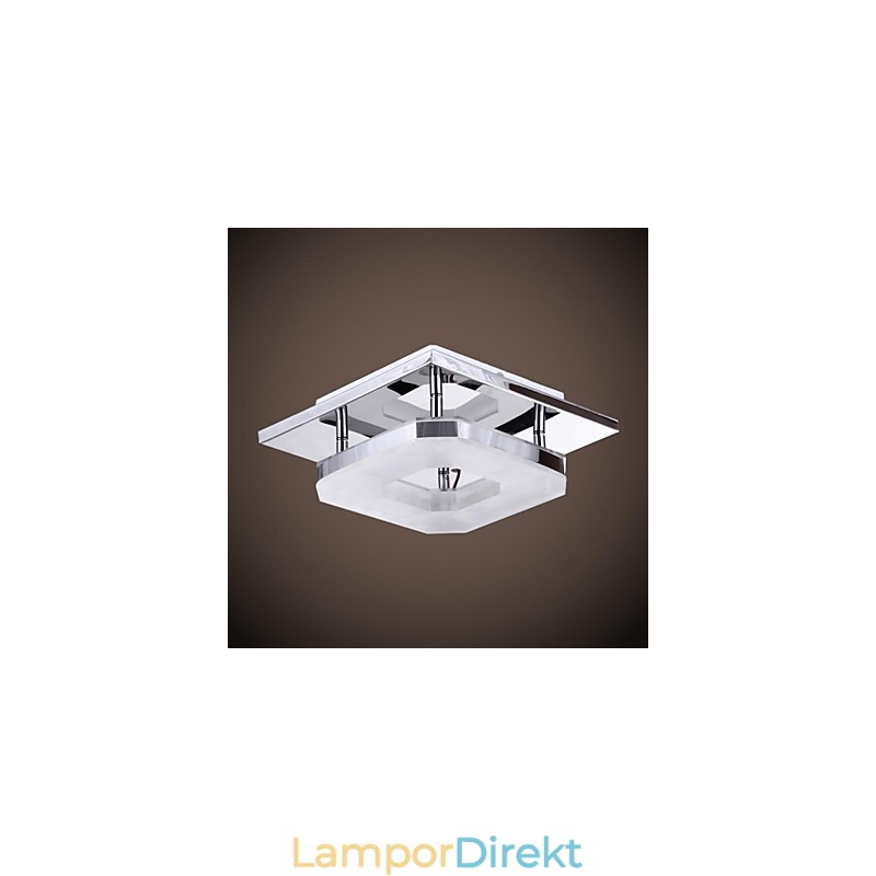 Akryl Flush Mount 1 Ljus Modern Akryl Galvanisering Rostfritt Stål