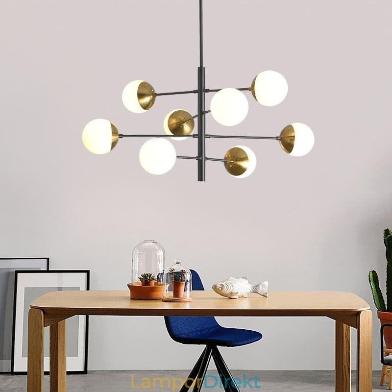 Samtida Taklampa Magic Bean Sputnik Ljuskrona Lampa