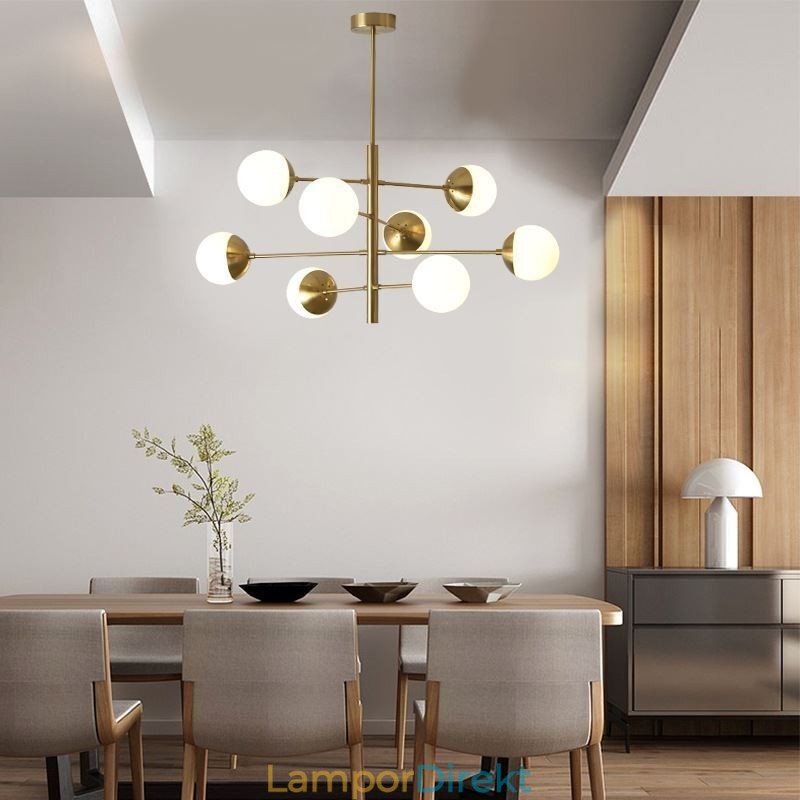 Samtida Taklampa Magic Bean Sputnik Ljuskrona Lampa