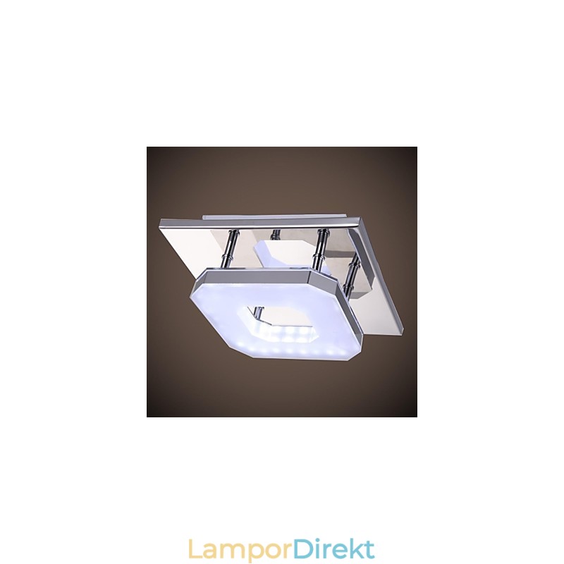 Akryl Flush Mount 1 Ljus Modern Akryl Galvanisering Rostfritt Stål