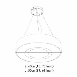Modern Unik Pendelljus Rund Lampa Enkel Värmebelysning Ljus