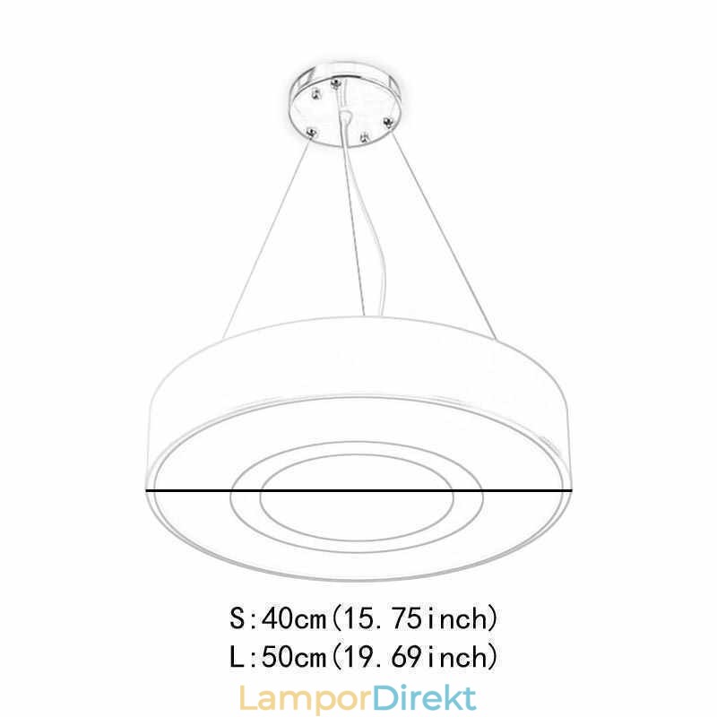 Modern Unik Pendelljus Rund Lampa Enkel Värmebelysning Ljus