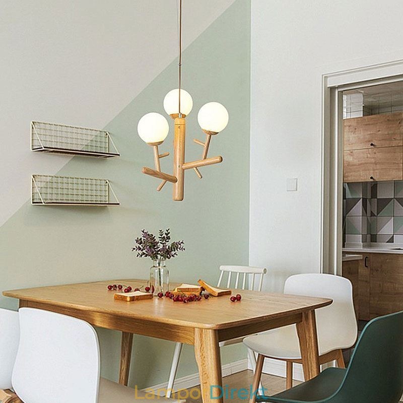 Nordic Creative Pendellampa I Trä