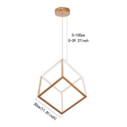 Postmodern Taklampa Geometriskt Guld Hängande Ljus