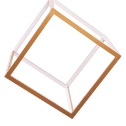 Postmodern Taklampa Geometriskt Guld Hängande Ljus