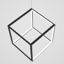 Svart Taklampa Geometrisk Kubbelysning