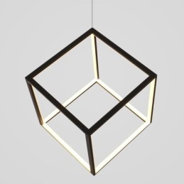 Svart Taklampa Geometrisk Kubbelysning