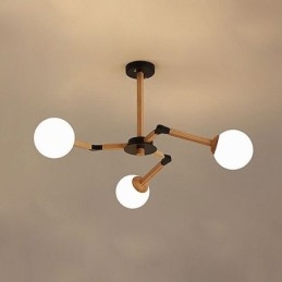 Nordic Magic Bean Pendellampa Creative Trälampa