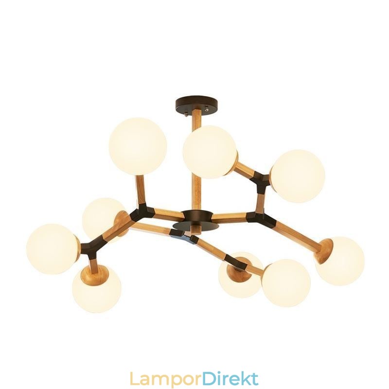 Nordic Magic Bean Pendellampa Creative Trälampa