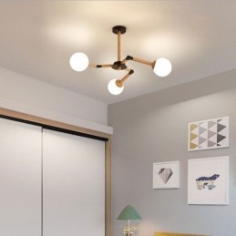 Nordic Magic Bean Pendellampa Creative Trälampa