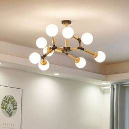 Nordic Magic Bean Pendellampa Creative Trälampa