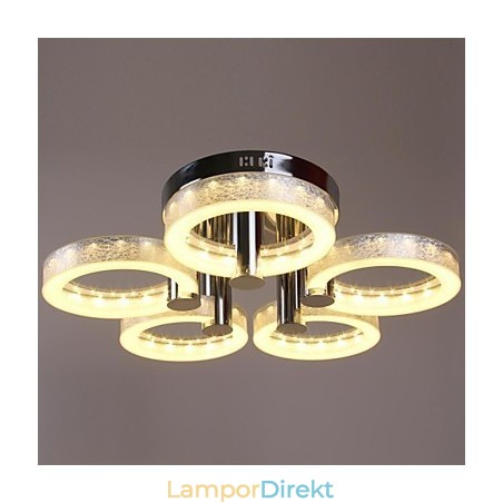 Akrylkrona Med 5 Lampor (Kromfinish) Akrylkrona Med 5 Lampor (Kromfinish)