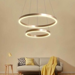 Pendelljus Drawing Craft 2 Ringar Lampa 60+40Cm