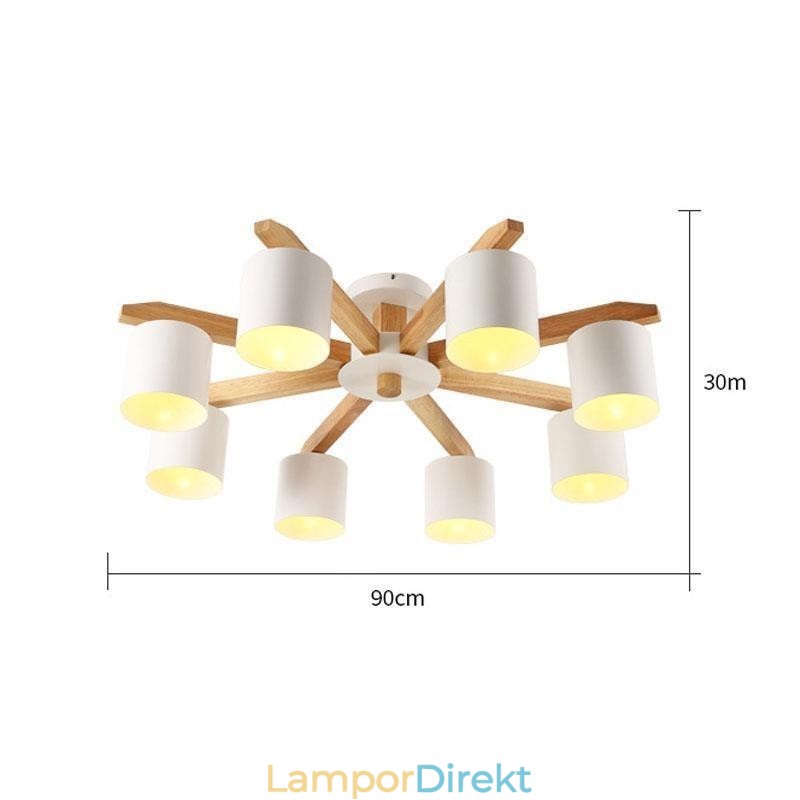 Nordic Log Pendellampa Macaron Light Fitting