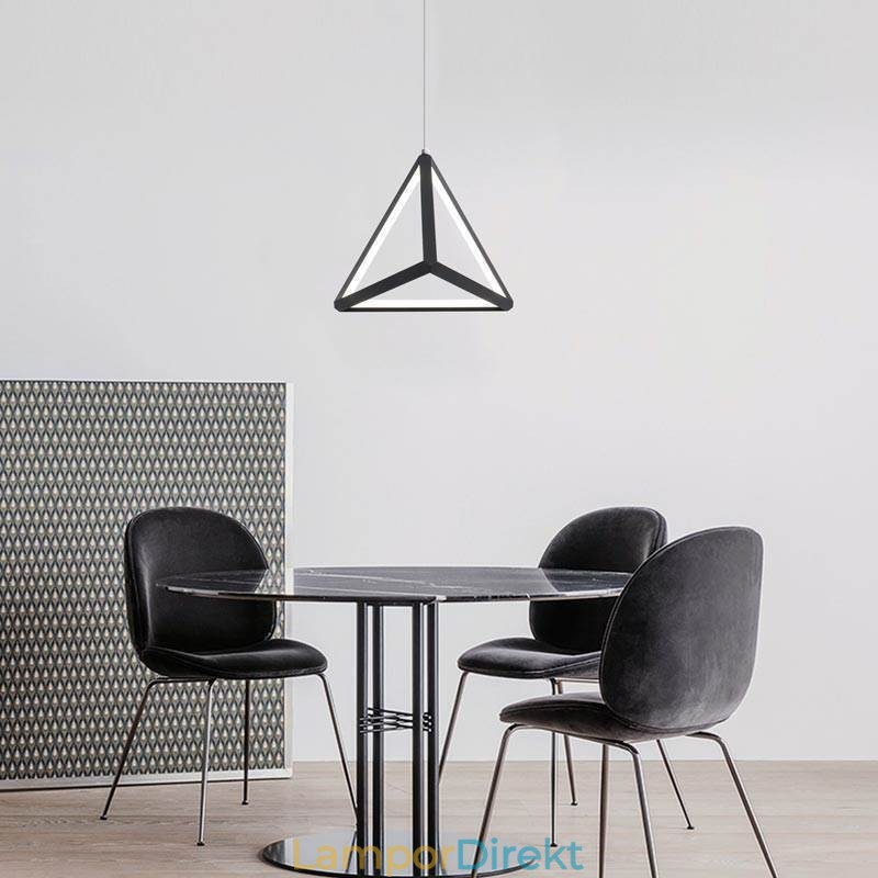 Postmodern Taklampa Geometrisk Triangelljus Kreativ Lampbelysning