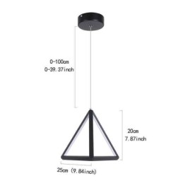 Postmodern Taklampa Geometrisk Triangelljus Kreativ Lampbelysning