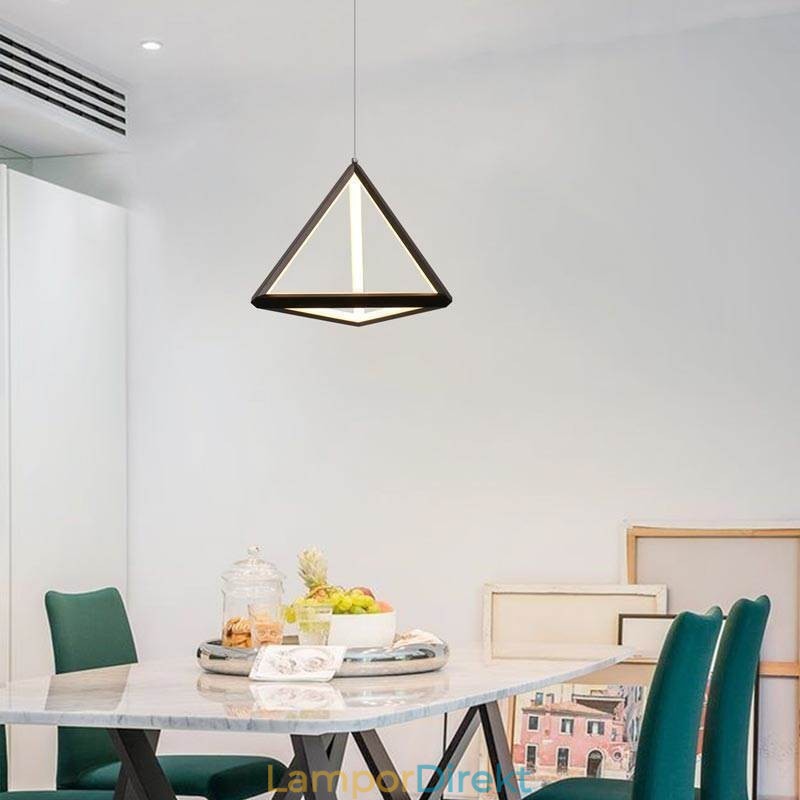 Postmodern Taklampa Geometrisk Triangelljus Kreativ Lampbelysning