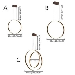 Nordic Pendellampa Akryl Ring Form Pendellampa