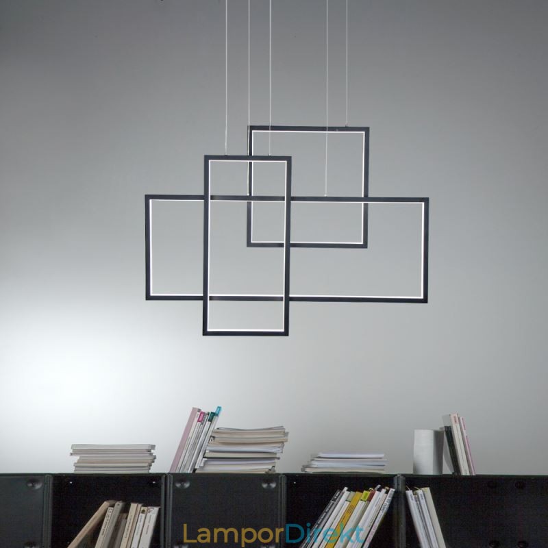 Nordic Pendellampa Geometrisk Fyrkantig Pendellampa