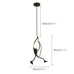 Modern Enkel Taklampa Little Man Shape Lampa Creative Light