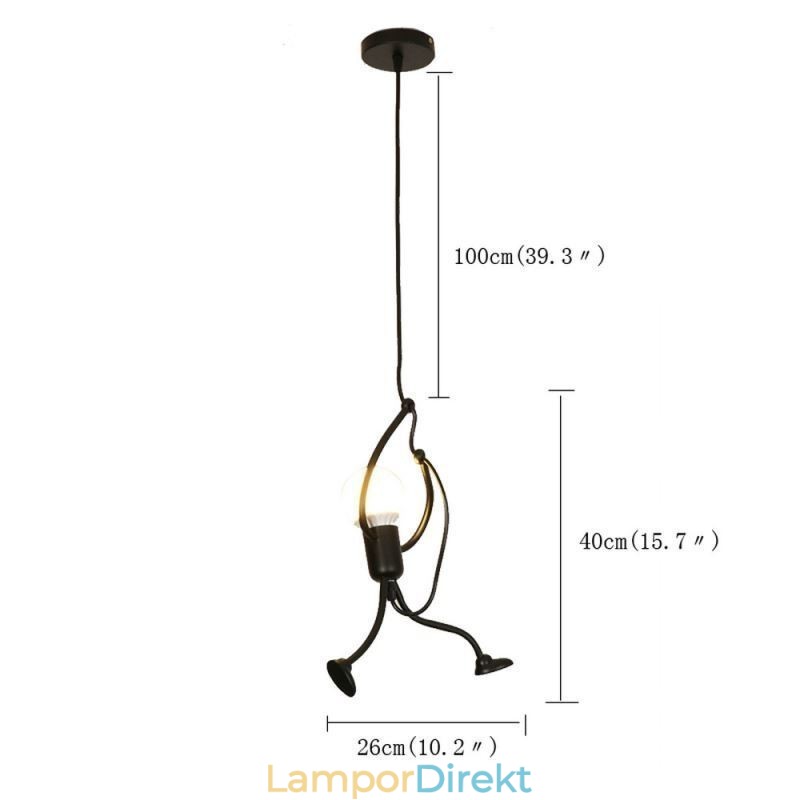 Modern Enkel Taklampa Little Man Shape Lampa Creative Light