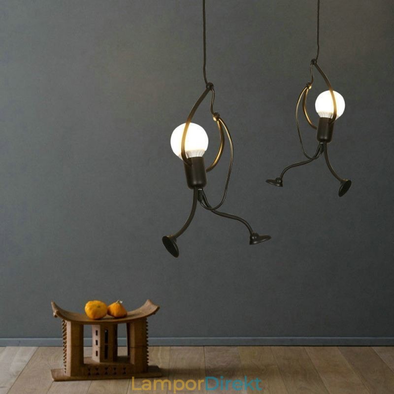 Modern Enkel Taklampa Little Man Shape Lampa Creative Light