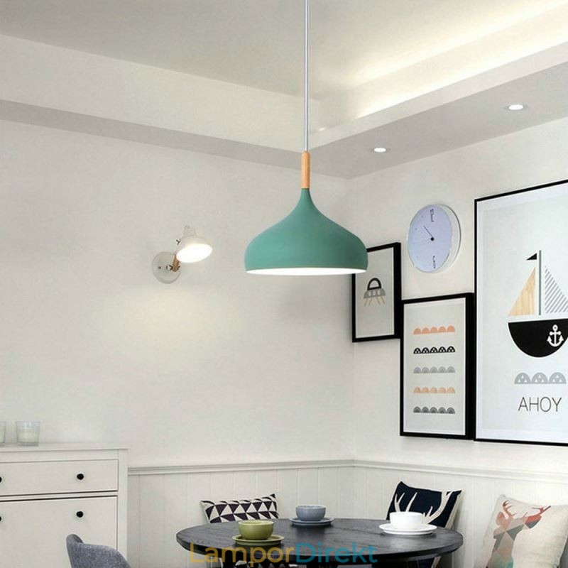 Modern Pendellampa Aluminium Macaron Lampa Hem Justerbar Ljus