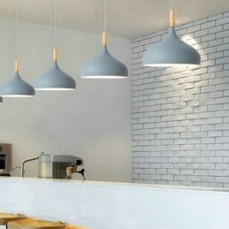 Modern Pendellampa Aluminium Macaron Lampa Hem Justerbar Ljus