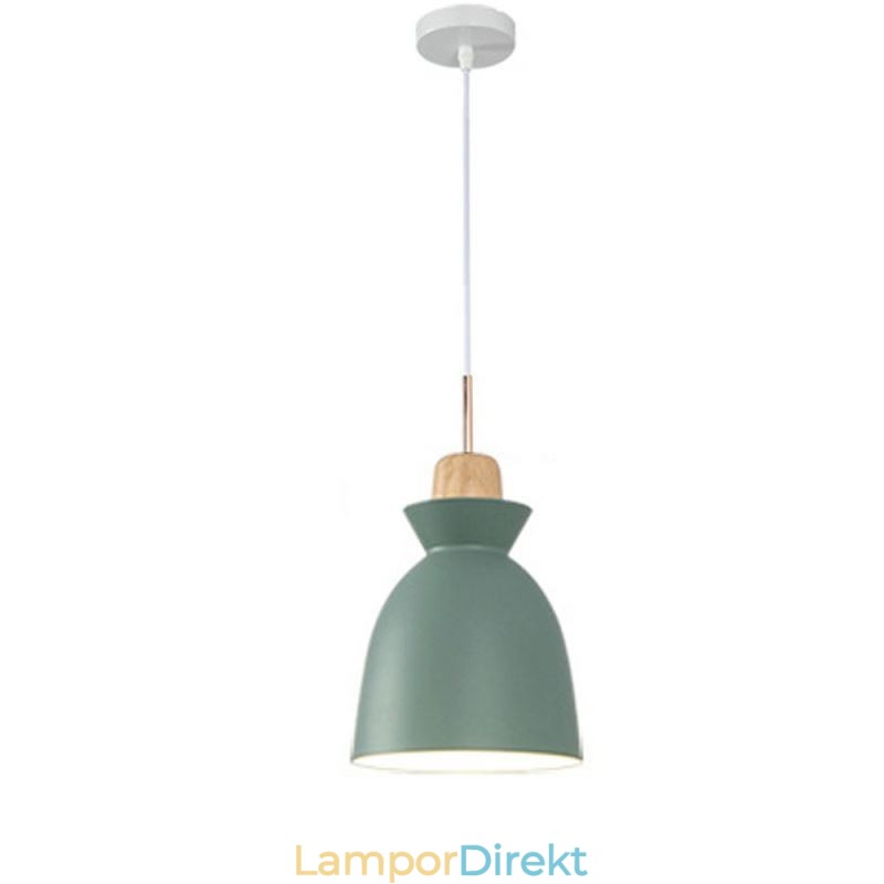 Pendellampa Nordic Metal Dome Macaron Colors Lamp Light