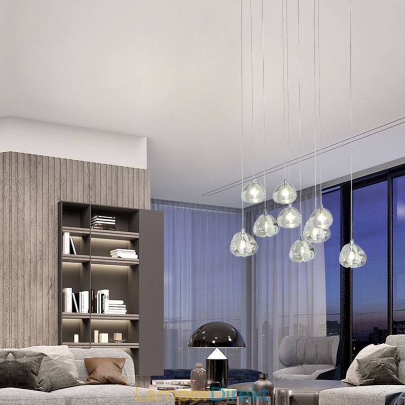 Modern Hänglampa Crystal Ljuskrona Ljus Hembelysning Lampa