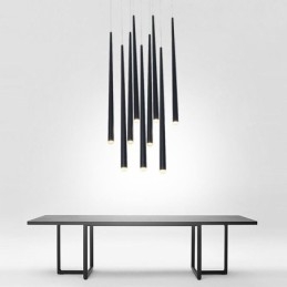 Samtida Pendelljus Cylinderform Lampa Meteor Regnbelysning