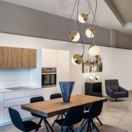 Nordic Cluster Pendelljus Creative Circle Shape Lamp Lighting