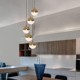 Nordic Cluster Pendelljus Creative Circle Shape Lamp Lighting