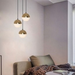 Nordic Ball Cluster Pendelljus Modern Kreativ Rund Form Lampbelysning