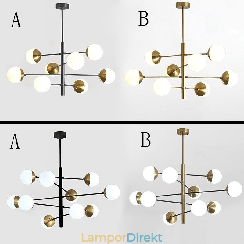 Samtida Taklampa Magic Bean Sputnik Ljuskrona Lampa