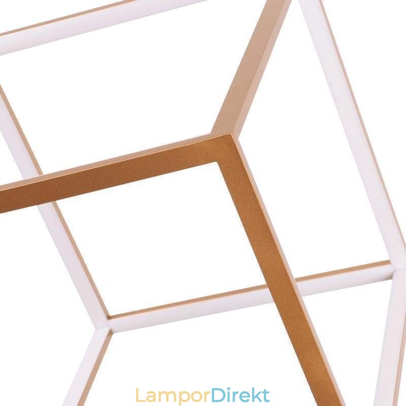 Postmodern Taklampa Geometriskt Guld Hängande Ljus