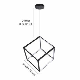 Svart Taklampa Geometrisk Kubbelysning Lby18069