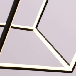 Svart Taklampa Geometrisk Kubbelysning Lby18069