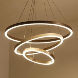 Pendelljus Drawing Craft 3 Ringar Lampa 80+60+40Cm