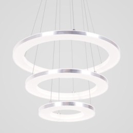Modern Pendellampa Akryl 3 Ringar Lampa 40+30+20Cm