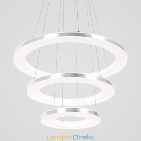 Modern Pendellampa Akryl 3 Ringar Lampa 40+30+20Cm Modern Pendellampa Akryl 3 Ringar Lampa 40+30+20Cm