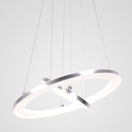 Modern Pendellampa Akryl 2 Ringar Lampa 40+20Cm