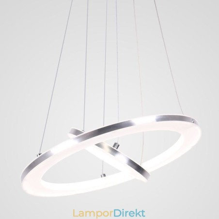 Modern Pendellampa Akryl 2 Ringar Lampa 40+20Cm Modern Pendellampa Akryl 2 Ringar Lampa 40+20Cm