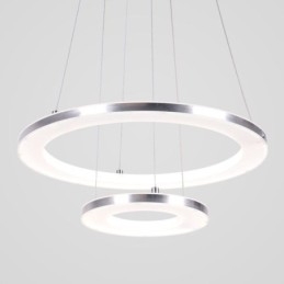 Modern Pendellampa Akryl 2 Ringar Lampa 40+20Cm