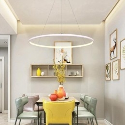 Modern Pendelljus Cirkel Lampa 60Cm 80Cm