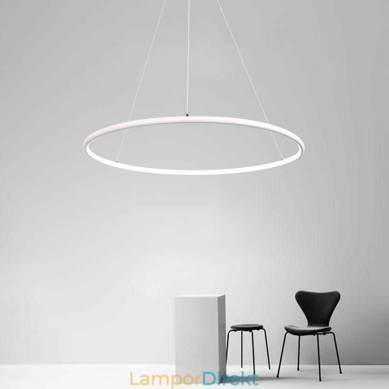 Modern Pendelljus Cirkel Lampa 60Cm 80Cm